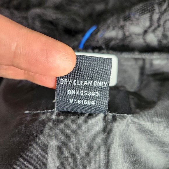 Ashro Skirt Womens 20 Black Blue Lace A Line Trumpet Classic Pleated Flare - Picture 11 of 13